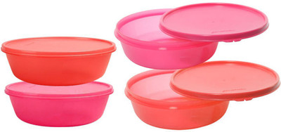 

Tupperware SS Bowl 1000 ml 4 Containers Lunch Box(1000 ml), Multicolor