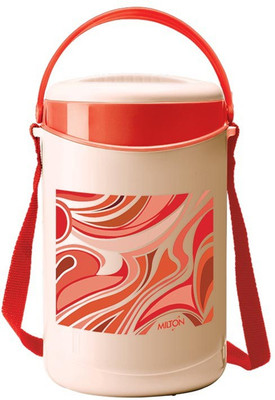 MILTON Econa-Peach With Red 4 Containers Lunch Box