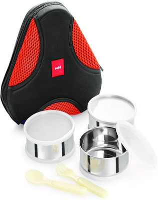 

Cello World Planet3-Orange 3 Containers Lunch Box(750 ml)