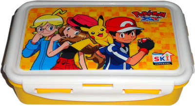 

SKI Pokemon 2 Containers Lunch Box(800 ml), White;yellow