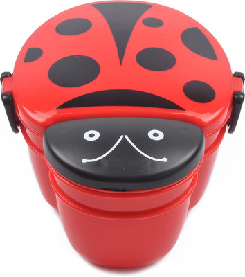 

Konca K-LunchBox 2 Containers Lunch Box(400 ml), Black;red