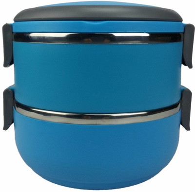 

Hengli 2 Pc Lunch Box 2 Containers Lunch Box(1400 ml), Blue