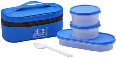 

Ruchi Food Fresh Tiffin Set - Blue 2 Containers Lunch Box(1300 ml)