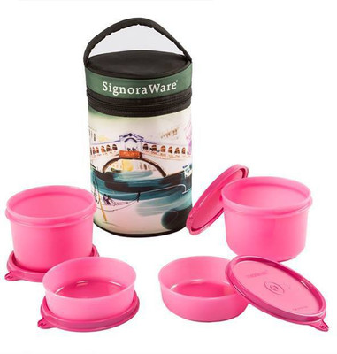 Signoraware Venice Executive Big with Bag 4 Containers Lunch Box(1260 ml)