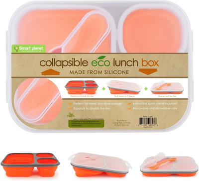 

Smart Planet EC-34LMCO 1 Containers Lunch Box(250 ml), Orange