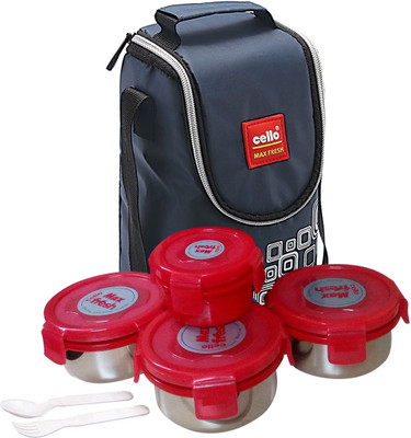

Cello KUALB15 4 Containers Lunch Box(300 ml), Multicolor