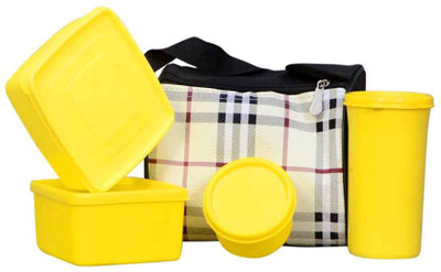

Topware check yellow 4 Containers Lunch Box(1000 ml)