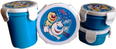 

SBM HIROO GIICHI 3 Containers Lunch Box(750 ml), Blue