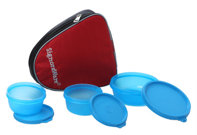 

Signoraware Sleek 3 Containers Lunch Box(700 ml), Blue