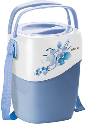 

Nayasa zeta-3 3 Containers Lunch Box(750 ml), Blue
