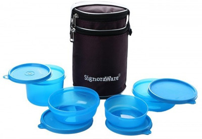 

Signoraware Perfect -Blue(1230ml) 4 Containers Lunch Box(1230 ml)