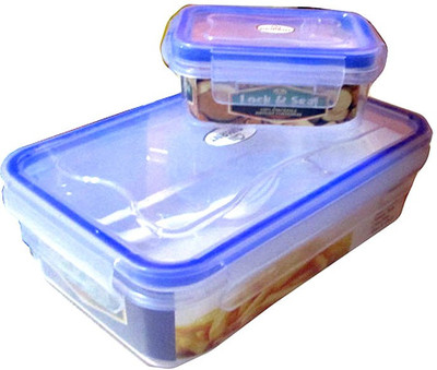 

Goldcave Kids Lunch Box 2 Containers Lunch Box(500 ml), Transparent