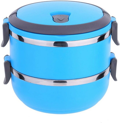 

Lavi Healthy Food Carry 2 Containers Lunch Box(1400 ml), Blue