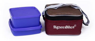 Signoraware Quick Carry (with Bag)-511 2 Containers Lunch Box(850 ml)