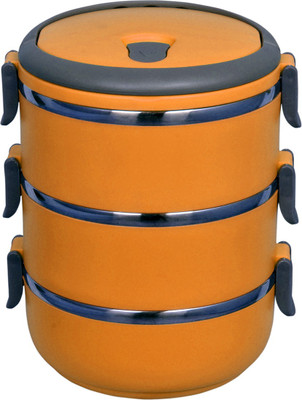 

Golddust HMILB9 3 Containers Lunch Box(2100 ml), Orange