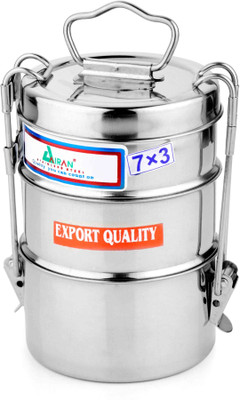 

Airan 1282 3 Containers Lunch Box(600 ml), Steel