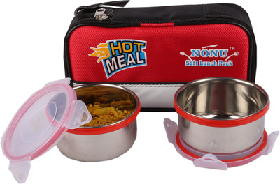 

Nonu Lunch Box 2 Containers Lunch Box(700 ml), Multicolor