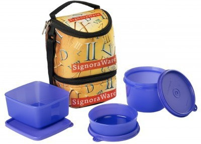 

Signoraware Roman Trio - Violet (1130ml) 3 Containers Lunch Box(1130 ml)