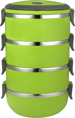 

Golddust ABCLB11 4 Containers Lunch Box(2800 ml), Green