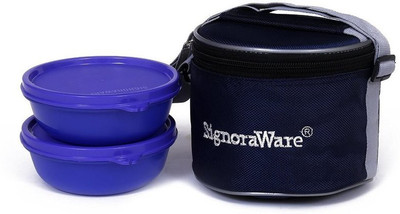 

Signoraware 535 Buddy 2 Containers Lunch Box(600 ml), Violet