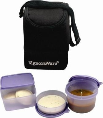 

Signoraware 525 3 Containers Lunch Box(1000 ml), Purple