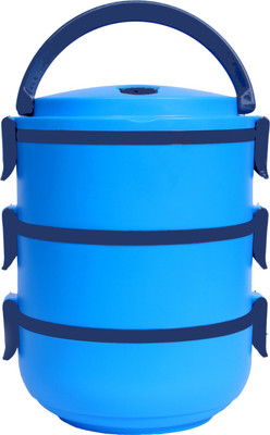 

Zasmina lunch box 3 Containers Lunch Box(750 ml), Blue