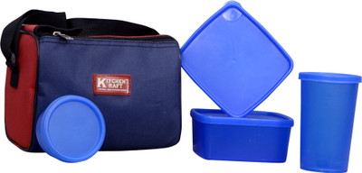 

Kitchen Kraft Transparent Blue Blue 4 Containers Lunch Box(1000 ml)