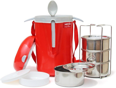 

Milton Meal Mate-Red With White 4 Containers Lunch Box