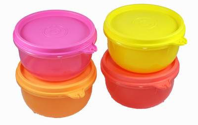 

Tupperware 12 4 Containers Lunch Box(1000 ml), Multicolor