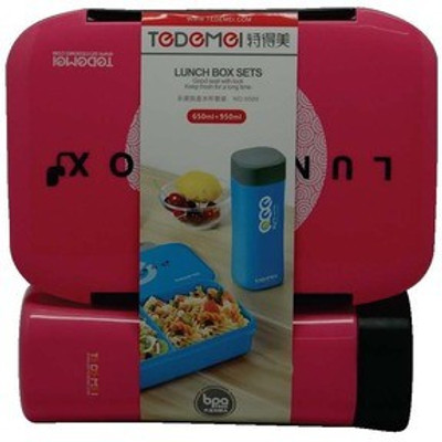 

LoveHome 115-P 1 Containers Lunch Box(950 ml), Pink