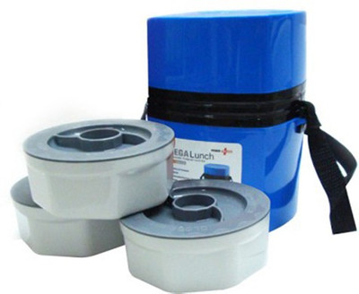 

Empreus Power Plus_5 3 Containers Lunch Box(550 ml), Blue