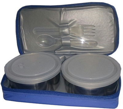

Milton Mini 2 Containers Lunch Box(400 ml), Blue