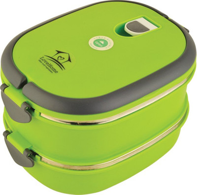 

LoveHome PSTF0011 2 Containers Lunch Box(1800 ml), Green