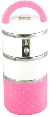 

Homio 8505p 3 Containers Lunch Box, Pink
