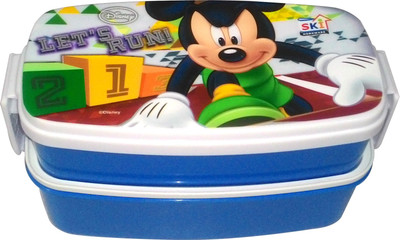 

SKI Disney Let's Run 2 Containers Lunch Box(775 ml), Blue;white