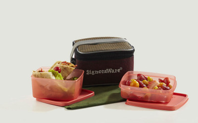 Signoraware Quick Carry Lunch box (with Bag) 2 Containers Lunch Box(1200 ml) Signoraware Quick Carry Lunch box (with Bag) 2 Containers Lunch Box(1200 ml)
