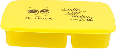 

Brecken Paul Smiley Snacks Box Big 1 Containers Lunch Box(750 ml), Yellow