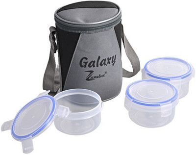 

Zanelux LB-034 3 Containers Lunch Box(750 ml), Multicolor