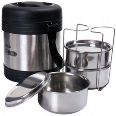 

Milton Legend002 3 Containers Lunch Box(900 ml), Silver