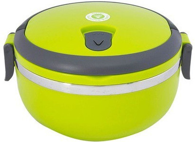 

Homio Single Layer Round Green 1 Containers Lunch Box(700 ml)