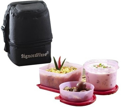 Signoraware 525 3 Containers Lunch Box(1130 ml)