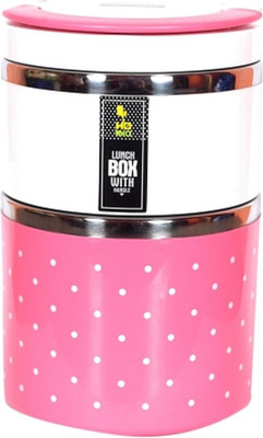 

Blossoms tedemei large 2layer pink 2 Containers Lunch Box(1500 ml)