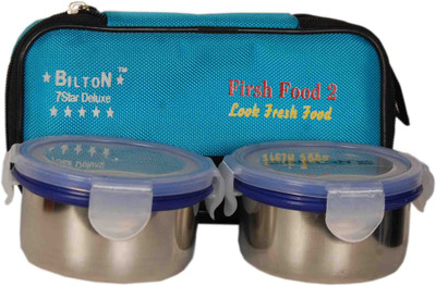 

Bilton B-FF-2 2 Containers Lunch Box(500 ml), Sky blue