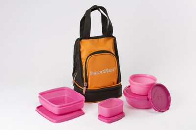 

Signoraware Carry -Pink 4 Containers Lunch Box(950 ml)