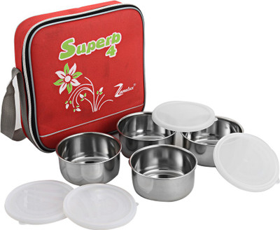 

Zanelux LB-019 4 Containers Lunch Box(1000 ml), Multicolor