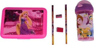 

Disney Rapunzel School Gift Set 2 Containers Lunch Box(750 ml), Multicolor