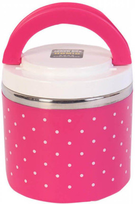 

Hua You Homio Pink Single Layer Dotted 1 Containers Lunch Box(630 ml)