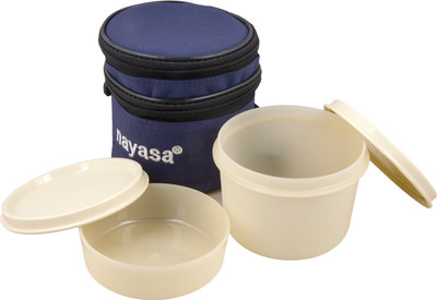 

Nayasa Ny-lb-01bl small 2 Containers Lunch Box(200 ml), Blue