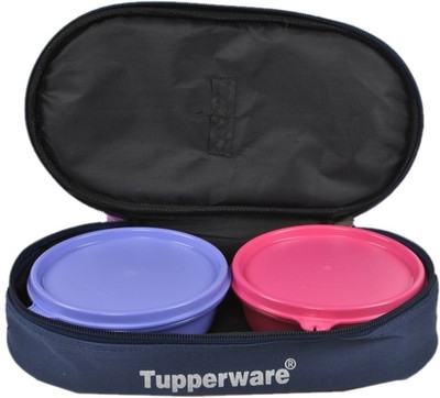 

Tupperware Buddy 2 Containers Lunch Box(600 ml), Pink;purple