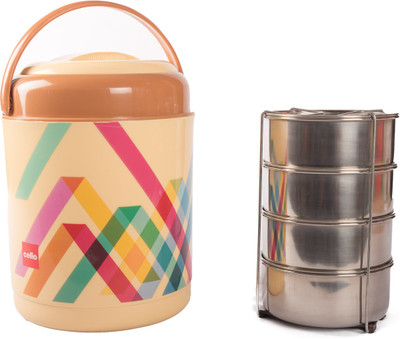 

Cello 134589 4 Containers Lunch Box(1000 ml), Beige